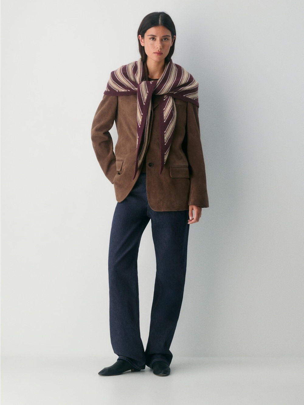 Aritzia Essential Cashmere Key Large Triangle Scarf